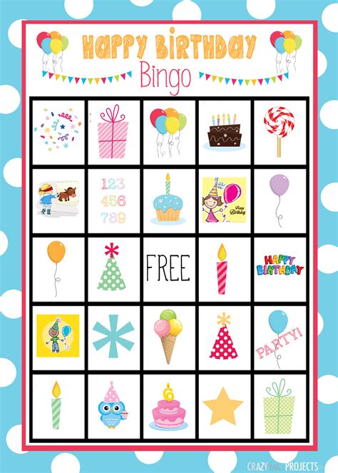 Birthday Bingo Printable